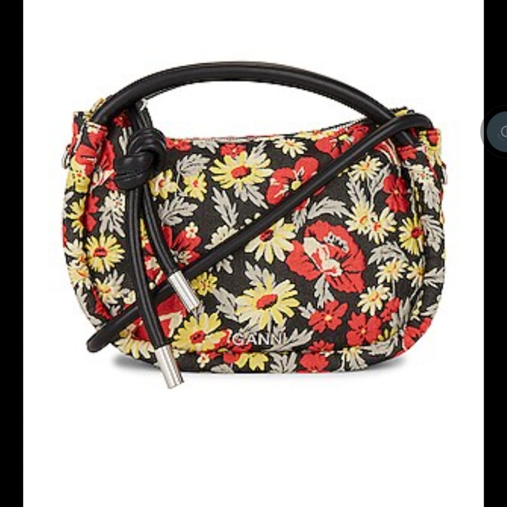 Ganni *Rare* Meadow Floral Mini Knot Bag
